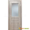 Дверь Ес дорс серия Эконом Сонет 1, стекло, экошпон полипропилен (полотно) (600*2000 мм., дуб роуз)