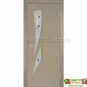 Дверь Ес дорс серия Эконом Стрелиция, белое матовое стекло, экошпон полипропилен (полотно)