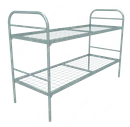 Кровать металлическая двухъярусная "Эконом +" (700х1900, сетка 100х100, 2 усиления, 1 перемычка)