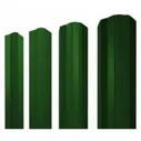 Штакетник М-образный фигурный 1800х100мм/75мм Эконом ПЭRAL 6005 зеленый