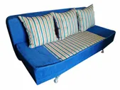 Прямой диван, Диван-кровать энавер эконом, механизм Еврокнижка, 200х100х85 см