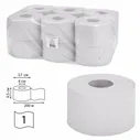Туалетная бумага для диспенсера в больших рулонах для офиса 200 м, Vita Эконом (T2), 1-слойная, серая, Комплект 12 рулонов, T-200