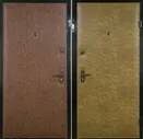 Входная дверь эконом, отделка винилискожа + винилискожа №1